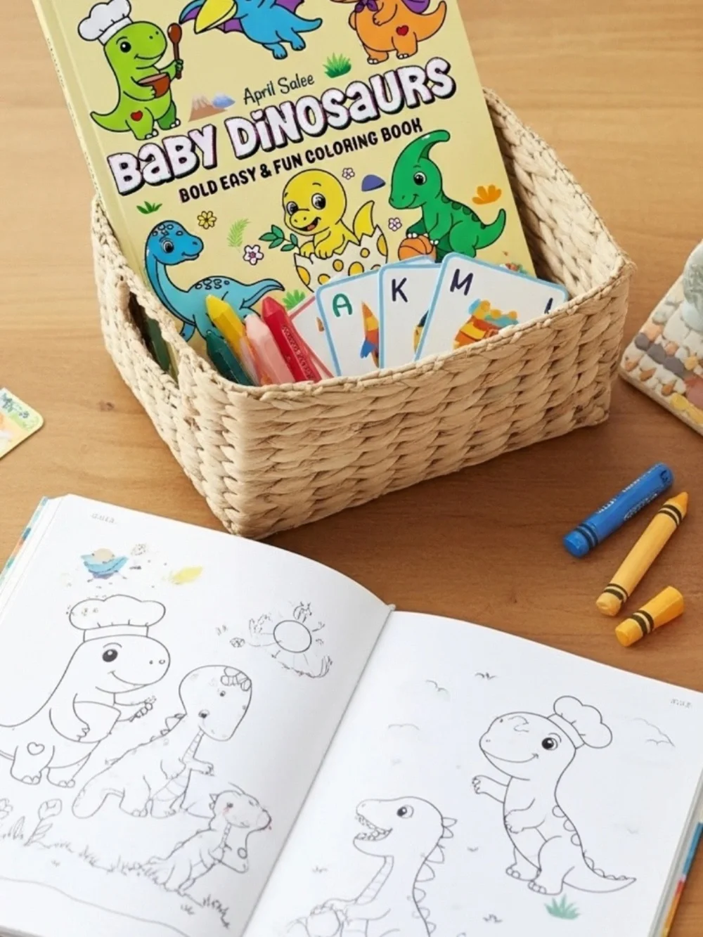 🦖 BABY DINOSAURS Coloring & Activity Book — Roar-some Fun Awaits! 🦕